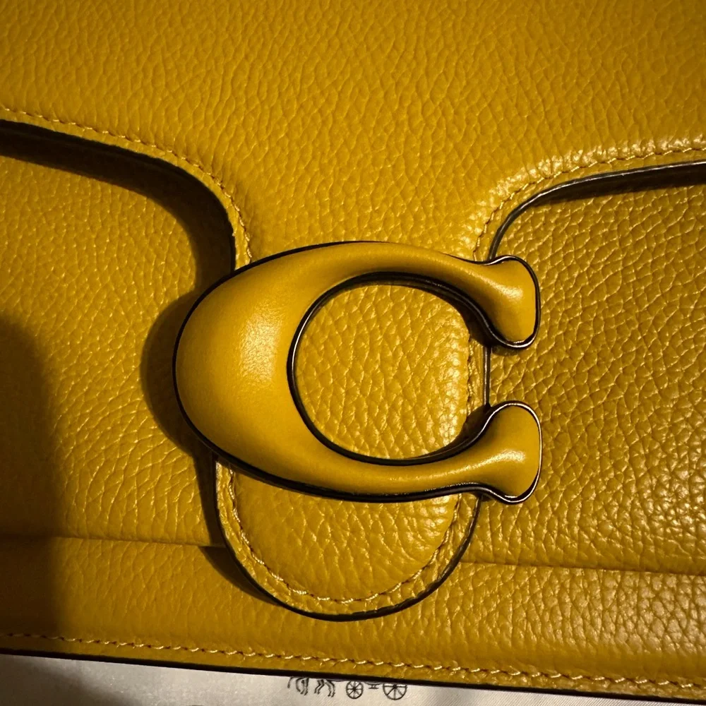 Coach Tabby 26 Mustard Yellow Crossbody Bag - Picture 2 of 13